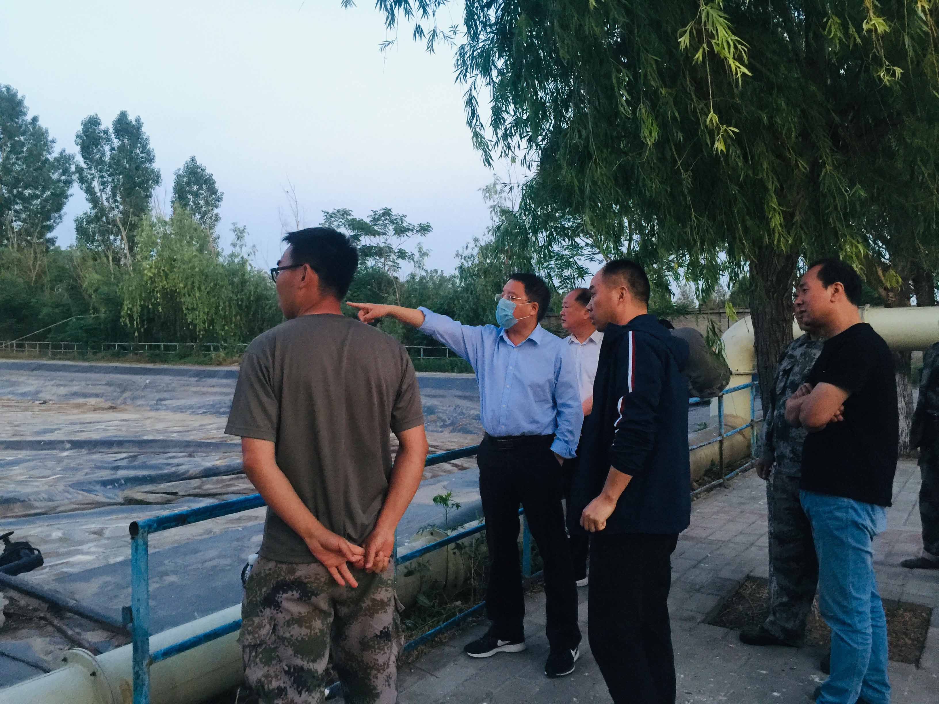 焦作市城市管理局杨局长一行莅临半岛环境垃圾渗滤液处理项目视察